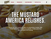 Tablet Screenshot of koopsmustard.com